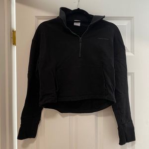 Black Outdoor Voices Cropped Quarter Zip